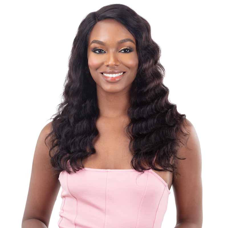 Shake n go Girlfriend 100 Human Hair HD Lace Front Wig LOOSE DEEP 22 WigTypes