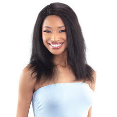 Naked 100% Brazilian WET & WAVY Natural Hair Lace Part Wig - LILY 20