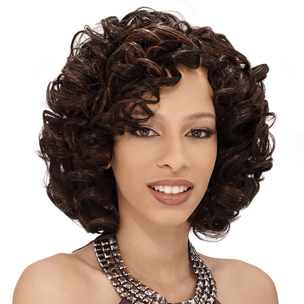 Milky Way Que Human Hair Blend Weave Short Cut Series - SPIRAL 3PCS