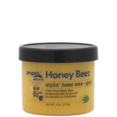 Ampro Pro Styl Honey Beez Stylin Beez Wax - Gold 4oz