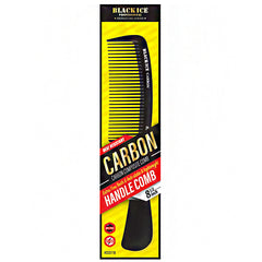 Blackice Professional #CCO110 Carbon Handle Fine Tooth Comb 8.5\"