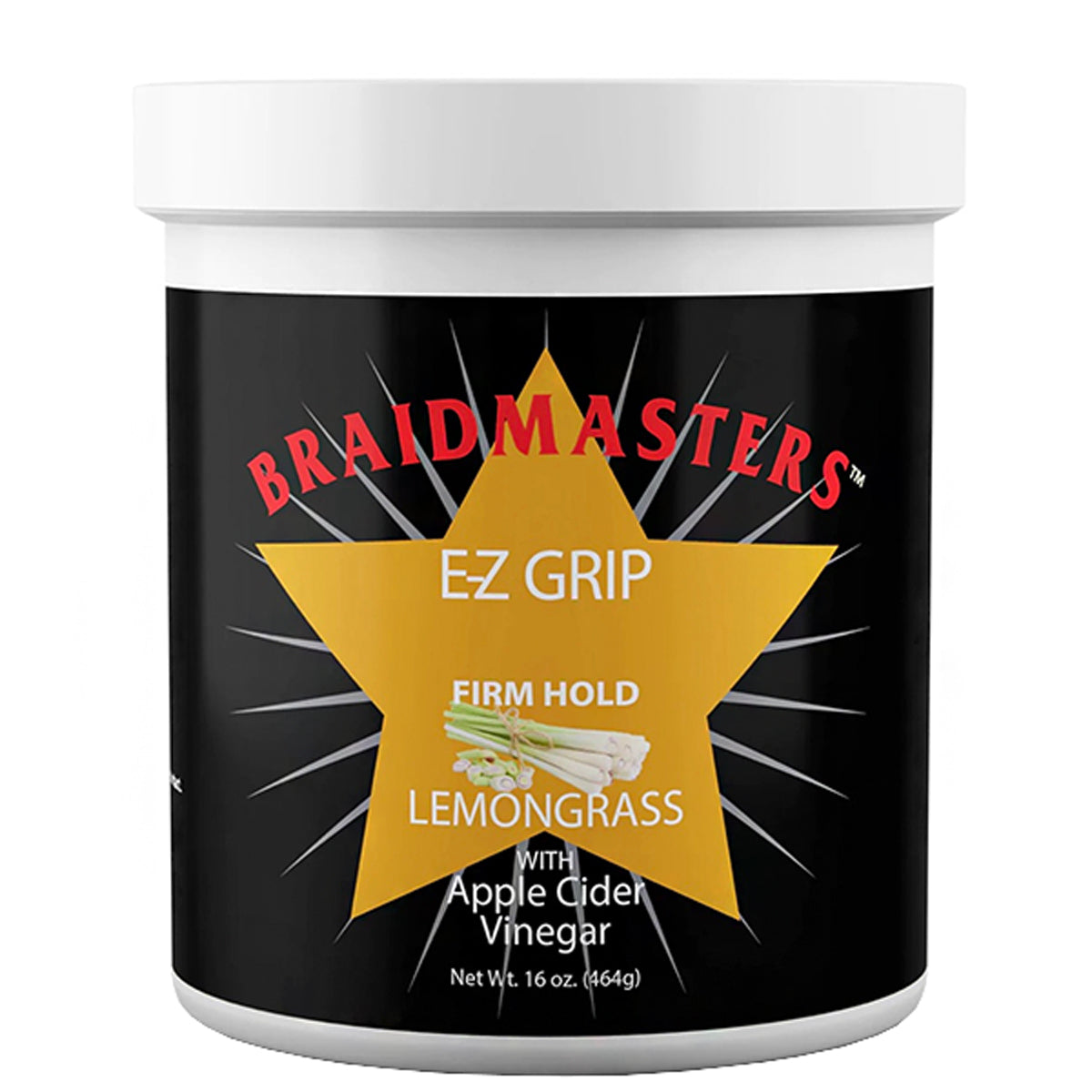 Braid Masters E-Z Grip Braid and Loc Gel 16oz - Firm Hold Lemongrass