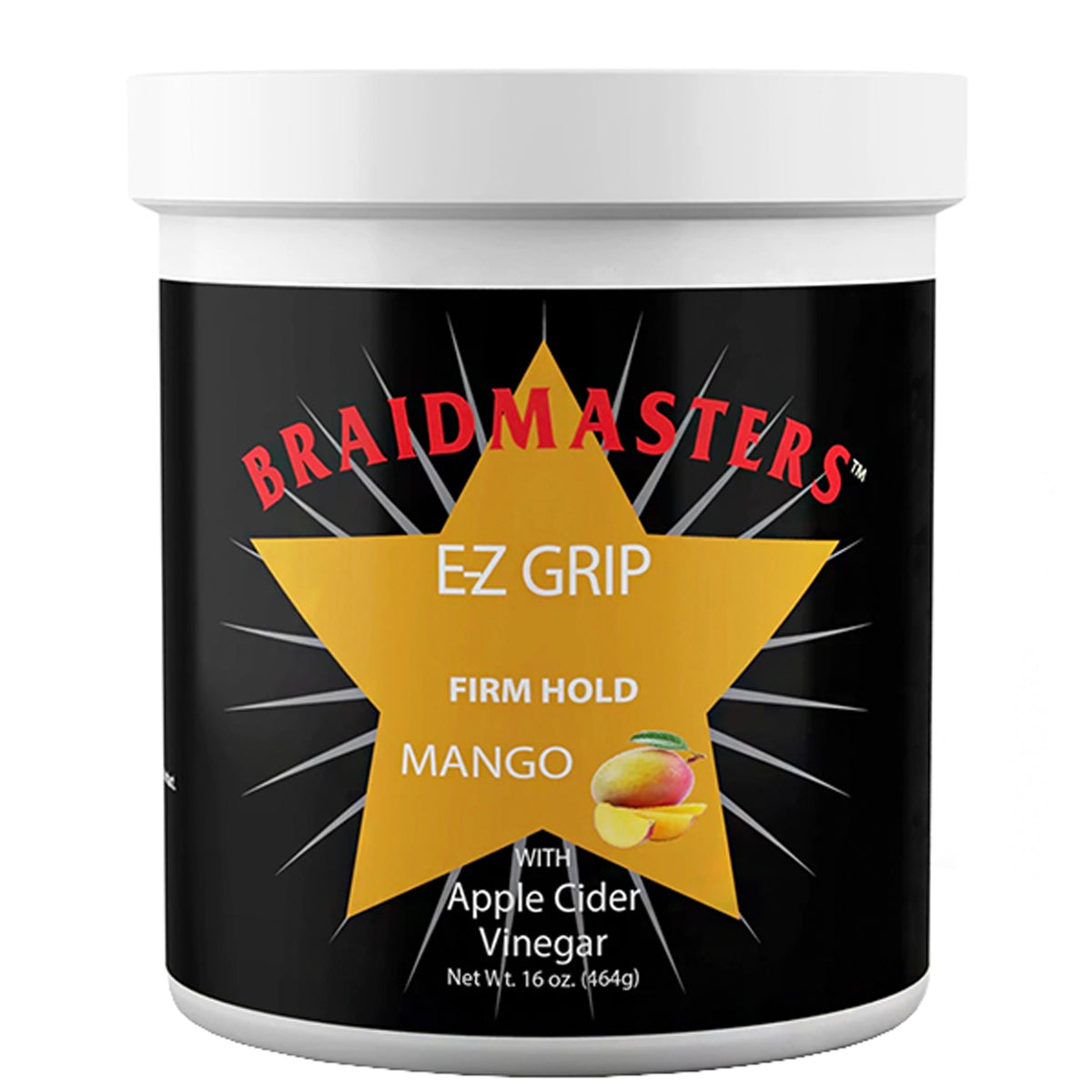 Braid Masters E-Z Grip Braid and Loc Gel 16oz - Firm Hold Mango