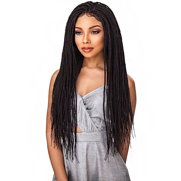 Sensationnel Cloud 9 Synthetic Hair 4x4 Multi Parting Swiss Lace Wig - BOX BRAID SMALL