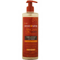 Creme of Nature Argan Oil Pure-Licious Co-Wash Cleansing Conditioner 12oz