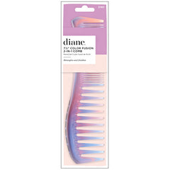 Diane #D160 7.5\" Color Fusion 2 in 1 Comb