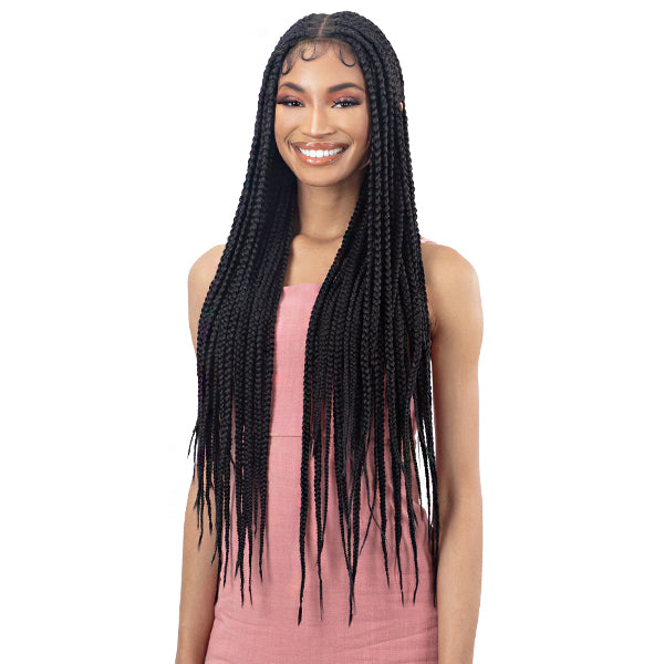 Freetress Equal Synthetic Freedom Part Braided HD Lace Wig - KNOTLESS BOX BRAID