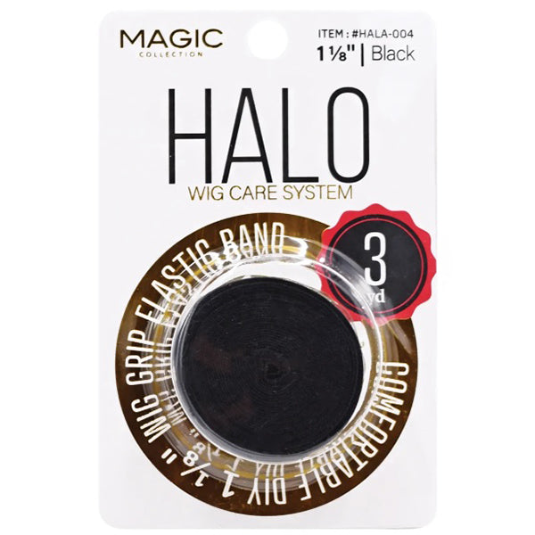 Magic Collection - Halo Transparent Silicone Wig Grip Band Black