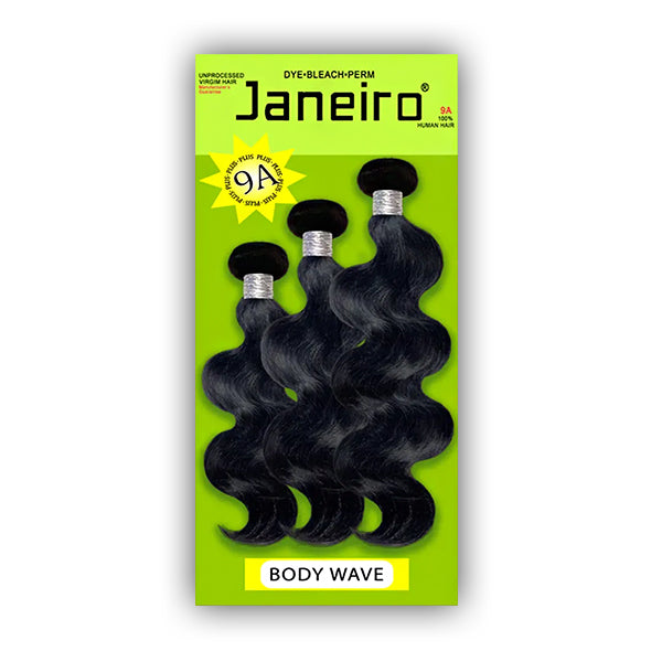 Janeiro 100% Virgin Brazilian Remy Hair Weave - BODY WAVE 3PCS (16\/18\/20)