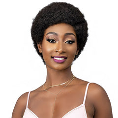 Janet Collection Natural Curly Synthetic Hair Wig - AFRO ABBO