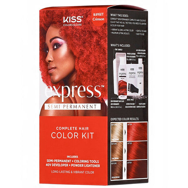 RED by Kiss Lace Wig Brush and Lace Wig Tinted Powder Set (Medium Brown Set)