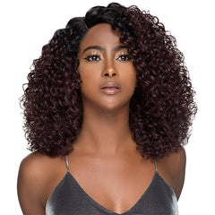 WIGO Collection Synthetic Hair Extreme Side Deep Natural Plucked Lace Front Wig - LACE EVELYN