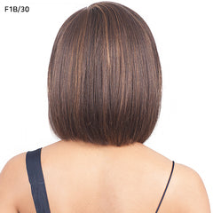 Bobbi Boss 100% Human Hair Sleek Bob Lace Front Wig - MHLF405 HH FLORA (5 inch deep part)