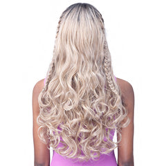 Bobbi Boss Synthetic Hair 13x4 Deep HD Lace Wig - MLF628 WATERFALL BRAID