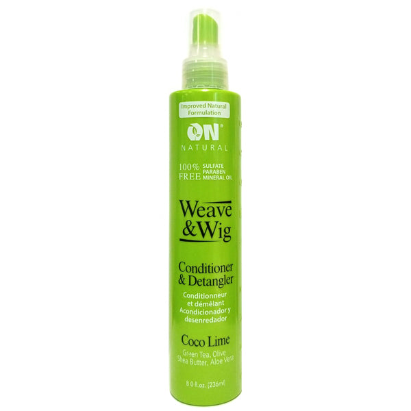 On Natural Wig & Weave Conditioner & Detangler Coco Lime 8oz