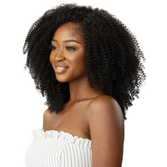 Outre Big Beautiful Hair Human Hair Blend Clip in - SPRINGY AFRO 10