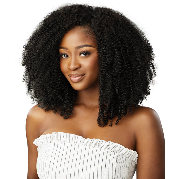 Outre Big Beautiful Hair Human Hair Blend Clip in - SPRINGY AFRO 10