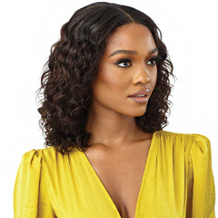 Outre Mytresses Gold Label 100% Unprocessed Human Hair U Part Leave Out Wig - ARUBAN WAVE 12
