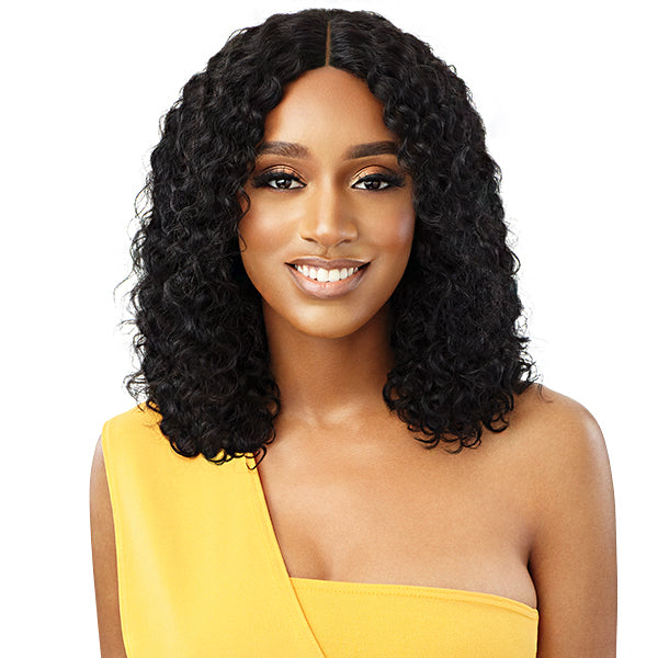 Outre The Daily Wig WET & WAVY 100% Unprocessed Human Hair Lace Part Wig - HH W&W NATURAL CURLY 14