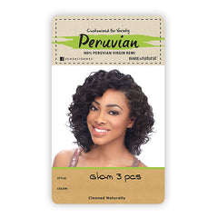 Sensationnel 100% Peruvian Virgin Remi Bundle Hair Bare & Natural - GLAM 10S 3PCS