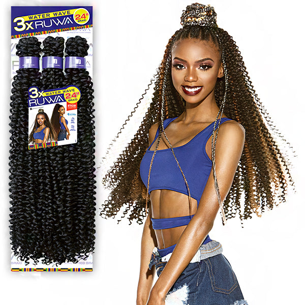 Sensationnel Synthetic Braid - 3X RUWA WATER WAVE 24