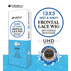 Sensual Wet & Wavy 100% Remi Human Hair 13x5 UHD Frontal Lace Wig - BOHEMIAN 24