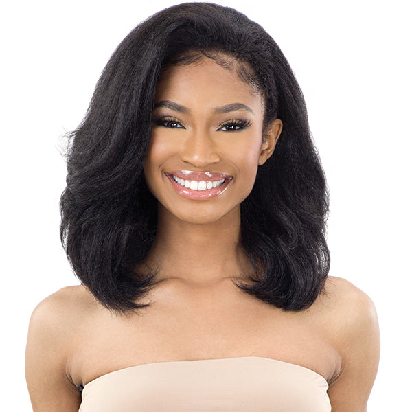 Freetress Equal Synthetic Half Wig - DRAWSTRING FULLCAP - NATURAL ROLLER SET