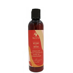 As I Am Restore & Repair Jamaican Black Castor Oil Leave In Conditioner 8oz