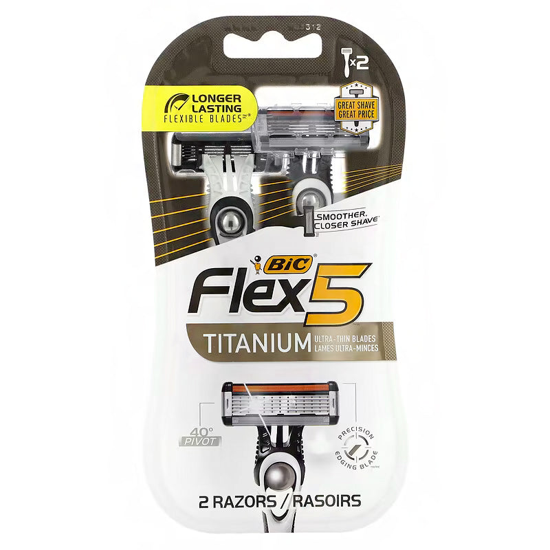 Bic Razor 5 BiC Flex 5 Titanium 2 Razors :: WigTypes.com