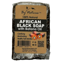 By Natures African Black Soap with Batana Oil 6.5oz