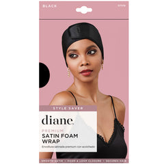 Diane D7376 Premium Satin Foam Wrap - Black