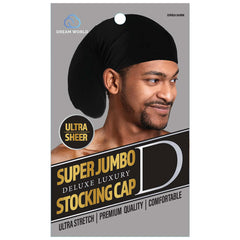 Dream World Super Jumbo Deluxe Luxury Stocking Cap Black #DRE039BK