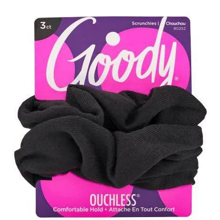 Goody #80252 Ouchless Comfort Hold Scrunchies 3PCS :: WigTypes.com