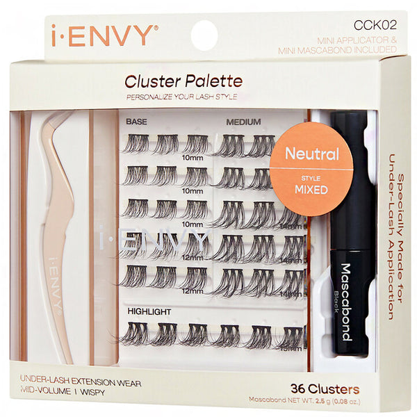 club Eyes grace 椿 名刺 2枚セット I-Envy Kiss CCK02 Cluster Palette Eyelash Kit - Neutral