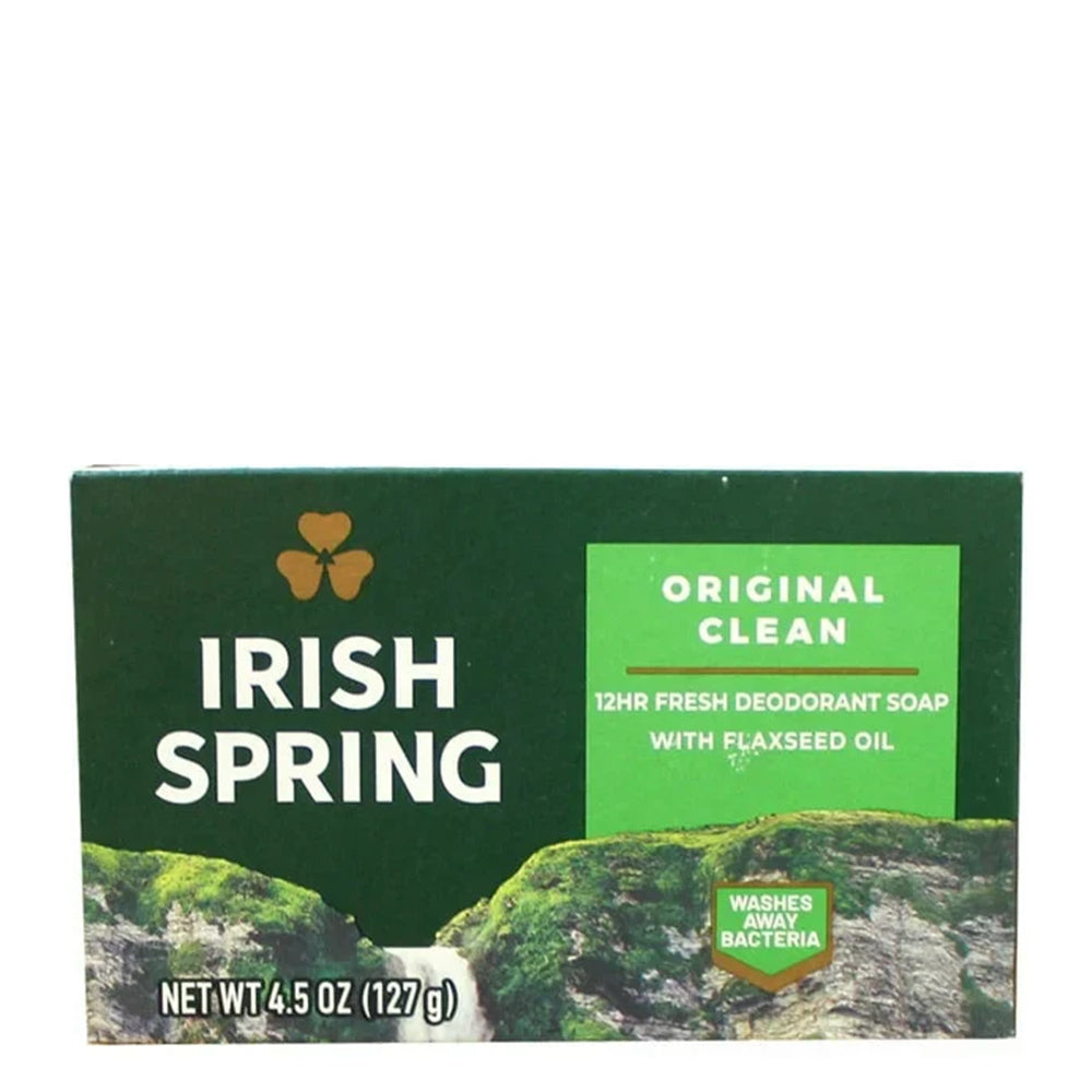Irish Spring Original Clean Deodorant Bar Soap 4.5oz