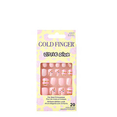 IVY Gold Finger Little Diva 20 Stick-On Nails BLDGXX