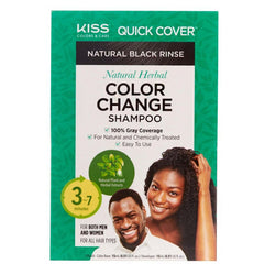 KIss CCSXX Quick Cover Natural Herbal Color Change Shampoo - Natural Black Rinse