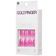 Kiss Gold Finger GJCXX Color Jelly 24 Nails