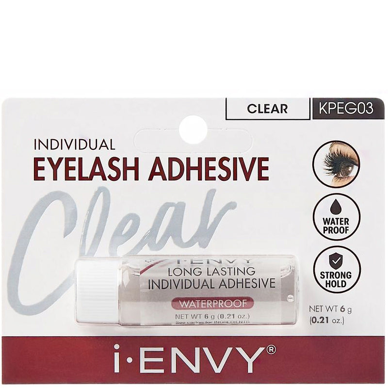 iENVY Individual Eyelash Adhesive - Waterproof - CLEAR #KPEG03 0.21 oz (6 g)