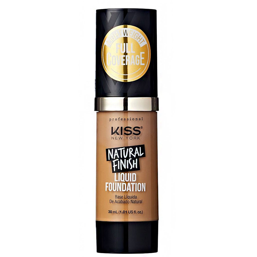 Kiss New York KPLFXX Natural Finish Liquid Foundation 1.01oz