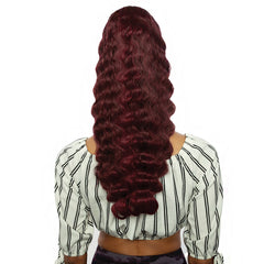 Mane Concept Brown Sugar Human Hair Blend Ponytail - BSWNT07 CRIMP WAVE WNT 22