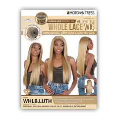 Motown Tress Synthetic Hair Glueless HD Whole Hand Tied Lace Wig - WHLB LUTH