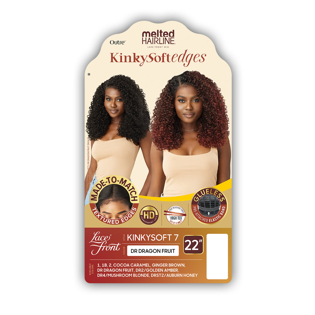Outre Melted Hairline Kinky Soft Edges Lace Front Wig KINKYSOFT 7 ...