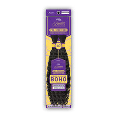 Outre Purple Pack Brazilian Bundle Human Hair Blend Pre Stretched Braid - DOMINICAN CURL BULK 10