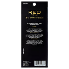 Red Premium HSCA65 Straight Hair Shear 6 1\/2\"