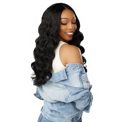 Sensationnel Curls Kinks & Co Synthetic Hair Glueless HD Lace Wig - Y PART KINKY LOOSE WAND CURL 24