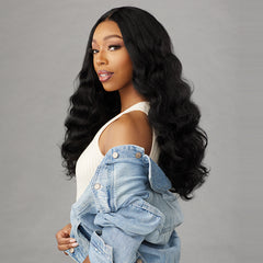 Sensationnel Curls Kinks & Co Synthetic Hair Glueless HD Lace Wig - Y PART KINKY LOOSE WAND CURL 24