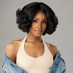 Sensationnel Curls Kinks & Co Synthetic Hair Glueless HD Lace Wig - Y PART KINKY ROLLER SET 10