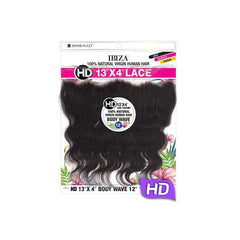Shake N Go Ibiza 100% Natural Virgin Human Hair 13x4 HD Lace Closure - BODY WAVE 12