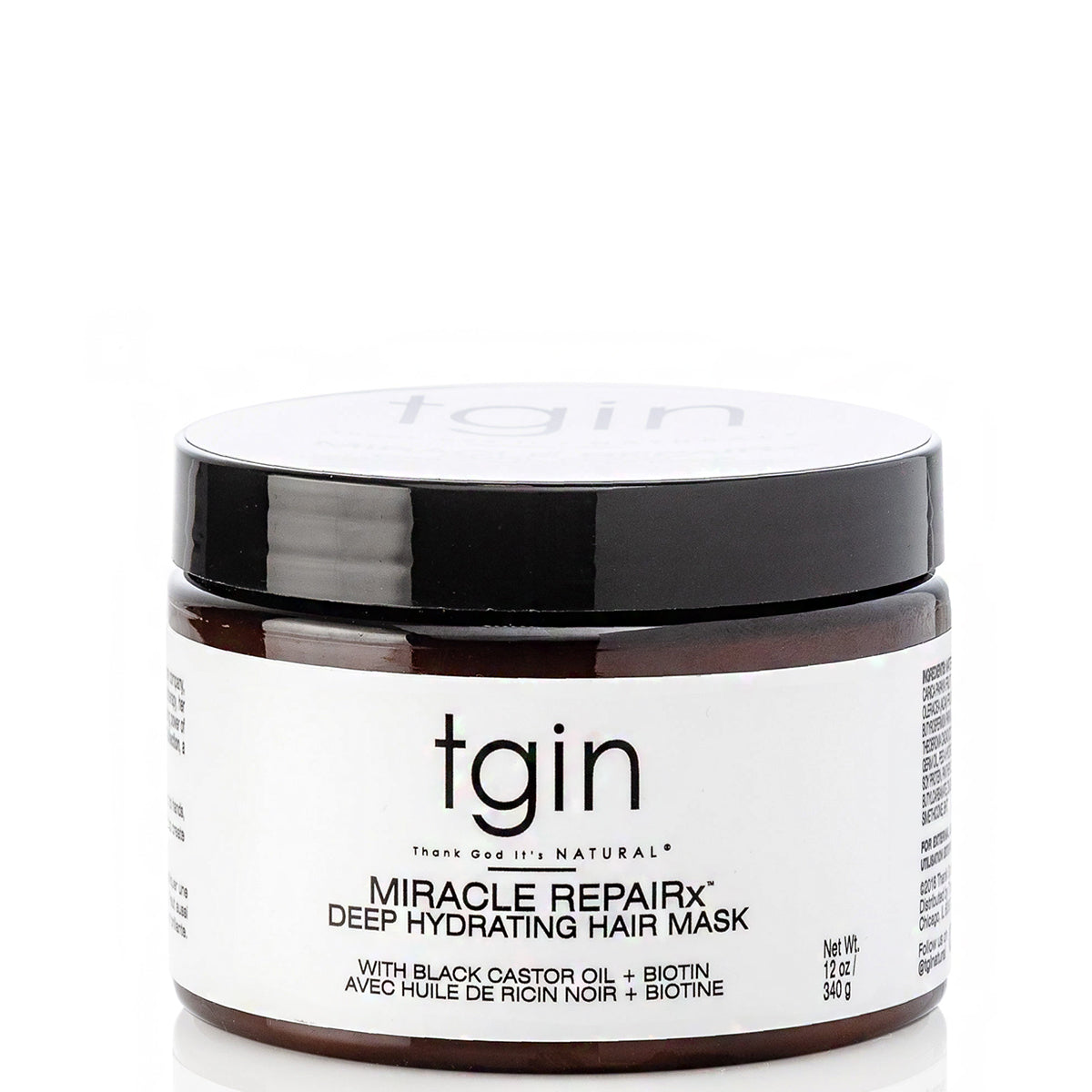 Tgin Miracle Repairx Deep Hydrating Hair Mask 12oz